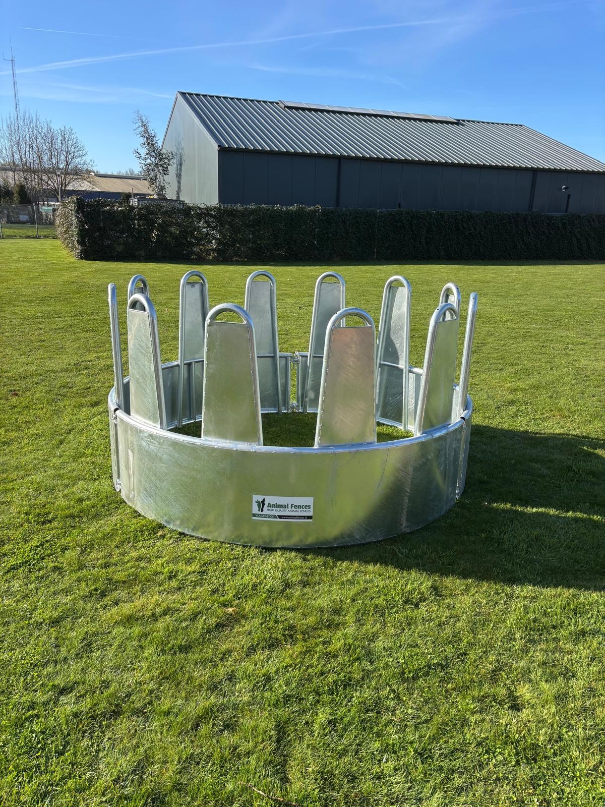 Zware ronde hooiruif Ø 2.30 mtr. voor paard, extra veilig