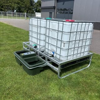 Animal Fences Zwaar frame voor watertransport 2000 ltr. incl. waterbak