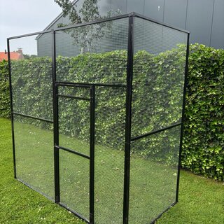 Pluverdi Kippenren aluminium zwart 300x200x200 cm.