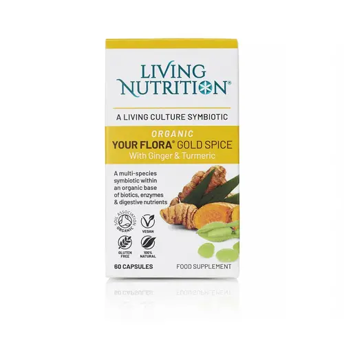 Living Nutrition Your Flora Gold Spice Gefermenteerde Gember Kurkuma Bio