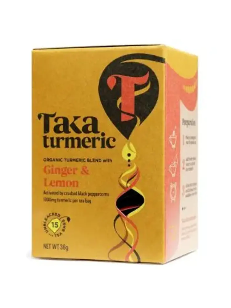 Taka Turmeric Taka Turmeric Ginger & Lemon Tea Bio