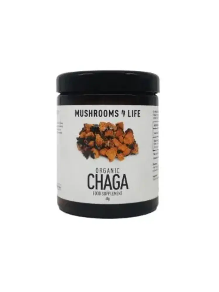 Mushrooms For Life Mushrooms For Life Chaga Paddenstoelen Poeder Bio