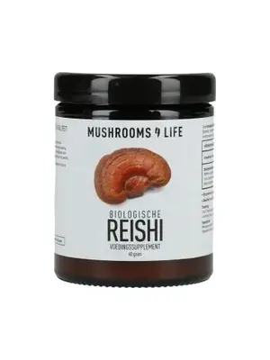 Mushrooms4Life Mushrooms4Life Reishi Paddenstoelen Poeder Bio