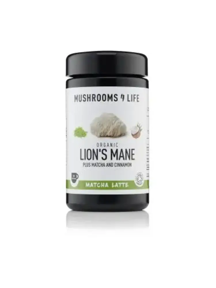 Mushrooms4Life Mushrooms4Life Lion's Mane Matcha Paddenstoelen Latte Bio