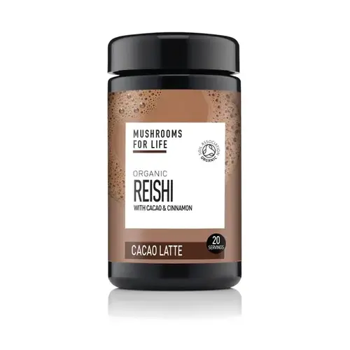 Mushrooms4Life Reishi Cacao Paddenstoelen Latte Bio