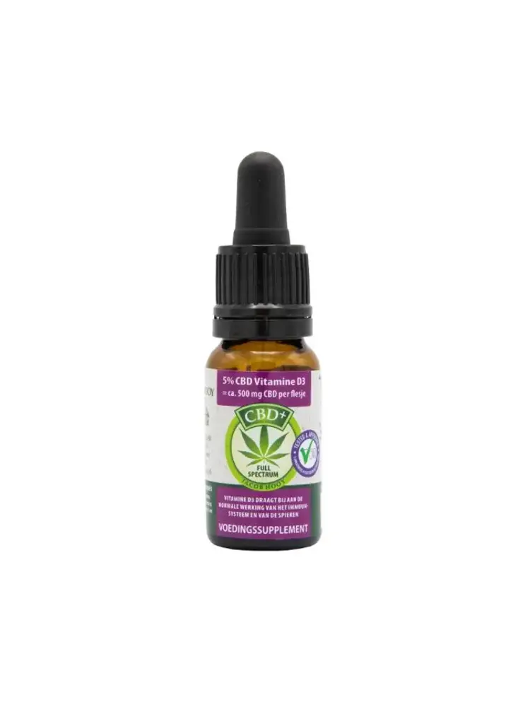 Jacob Hooy Jacob Hooy  CBD Olie 5% + Vitamine D3
