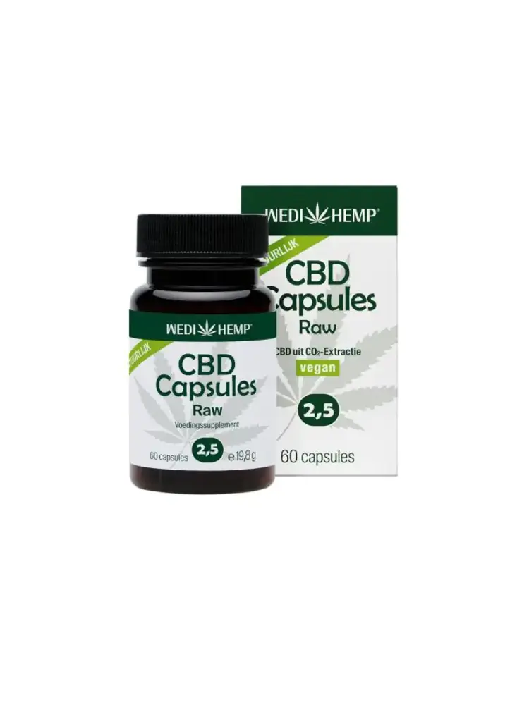 Wedihemp Wedihemp CBD Capsules Raw 2,5% (60st)