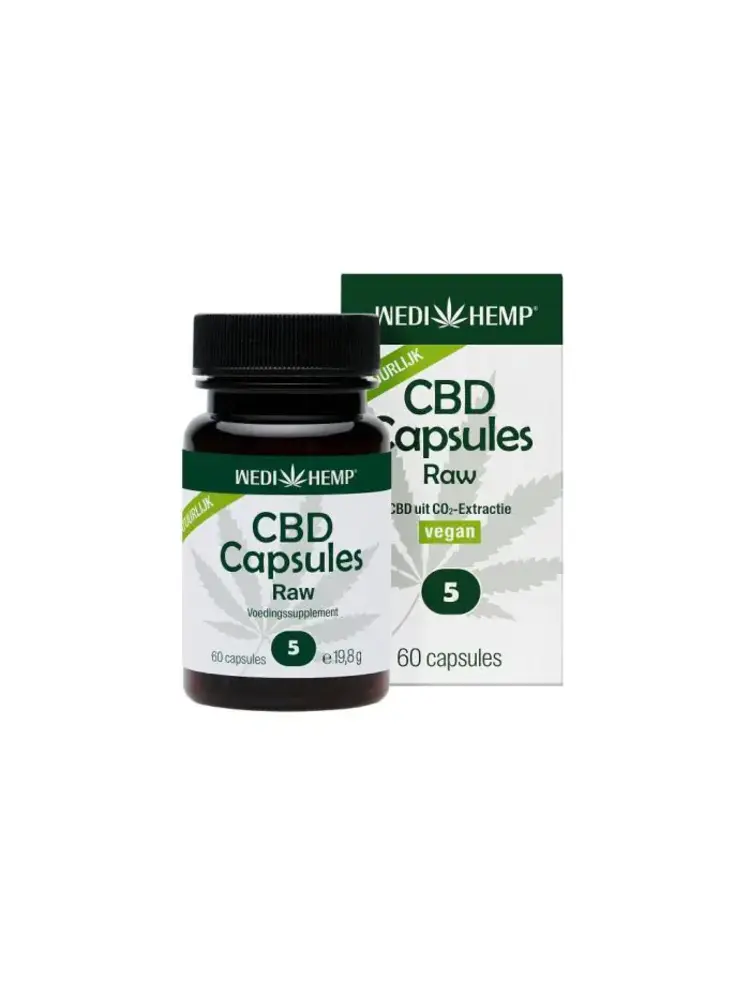 Wedihemp Wedihemp CBD Capsules Raw 5% (60st)