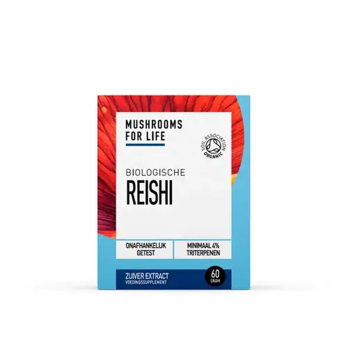 Mushrooms4Life Reishi Paddenstoelen Poeder Bio