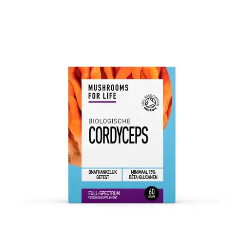 Mushrooms4Life Cordyceps Paddenstoelen Poeder Bio