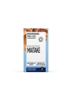 Mushrooms For Life Mushrooms For Life Maitake Paddenstoelen Capsules Bio
