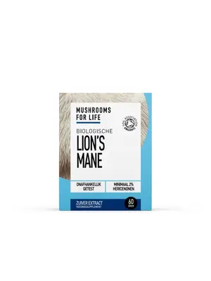 Mushrooms For Life Lion's Mane Paddenstoelen Poeder Bio