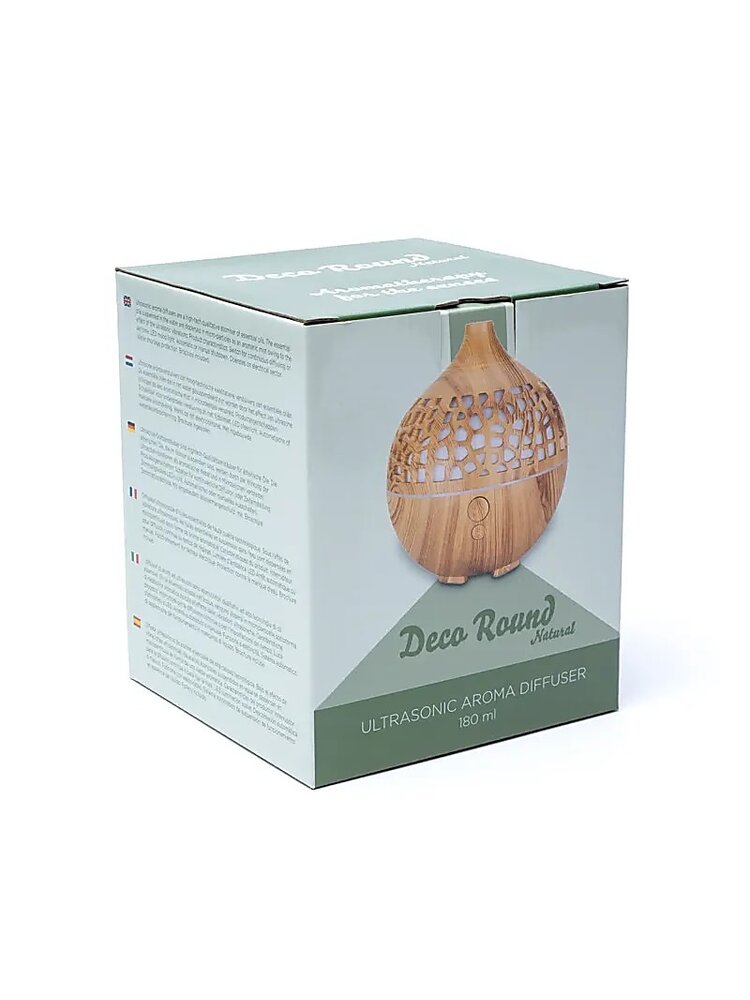 Aroma diffuser Deco round naturel USB