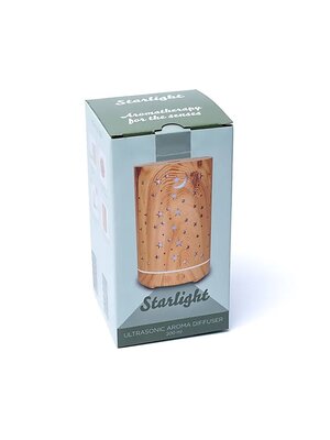 Aroma diffuser Starlight houtmotief