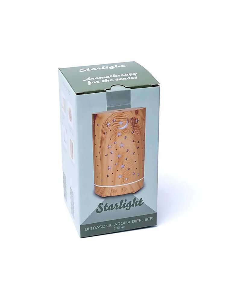 Aroma diffuser Starlight houtmotief