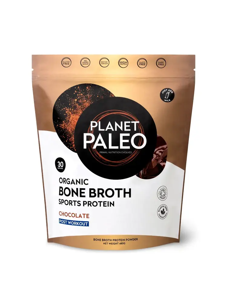 Planet Paleo Planet Paleo Organic Bone Broth Sports Protein Chocolate