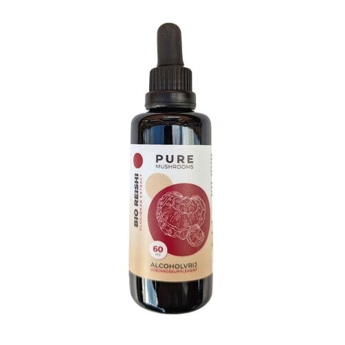 Pure Mushrooms Reishi Paddenstoelen Extract Alcoholvrij Bio