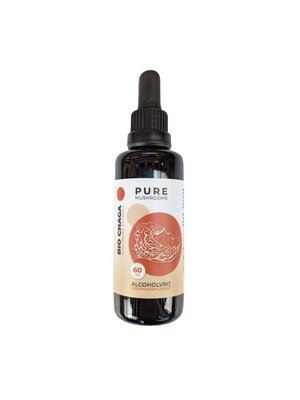 Pure Mushrooms Chaga Paddenstoelen Extract Alcoholvrij Bio