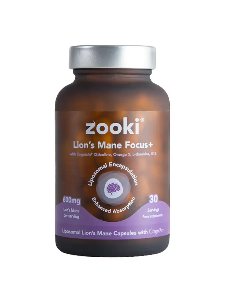 Zooki Zooki Lion’s Mane Focus + Liposomal (60 capsules)