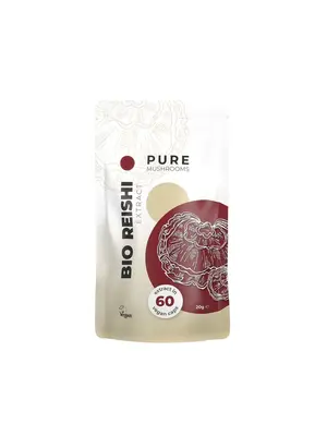 Pure Mushrooms Pure Mushrooms Reishi Extract Bio (60 capsules)