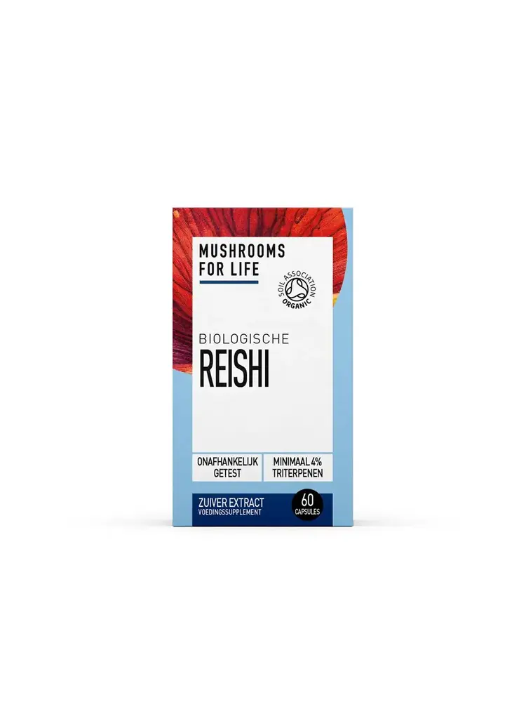 Mushrooms For Life Mushrooms For Life Reishi Paddenstoelen Capsules Bio