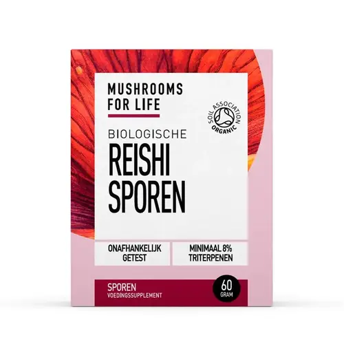 Mushrooms4Life Reishi Paddenstoelen Poeder Bio