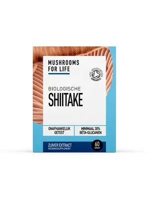 Mushrooms For Life Shiitake Paddenstoelen Poeder Bio