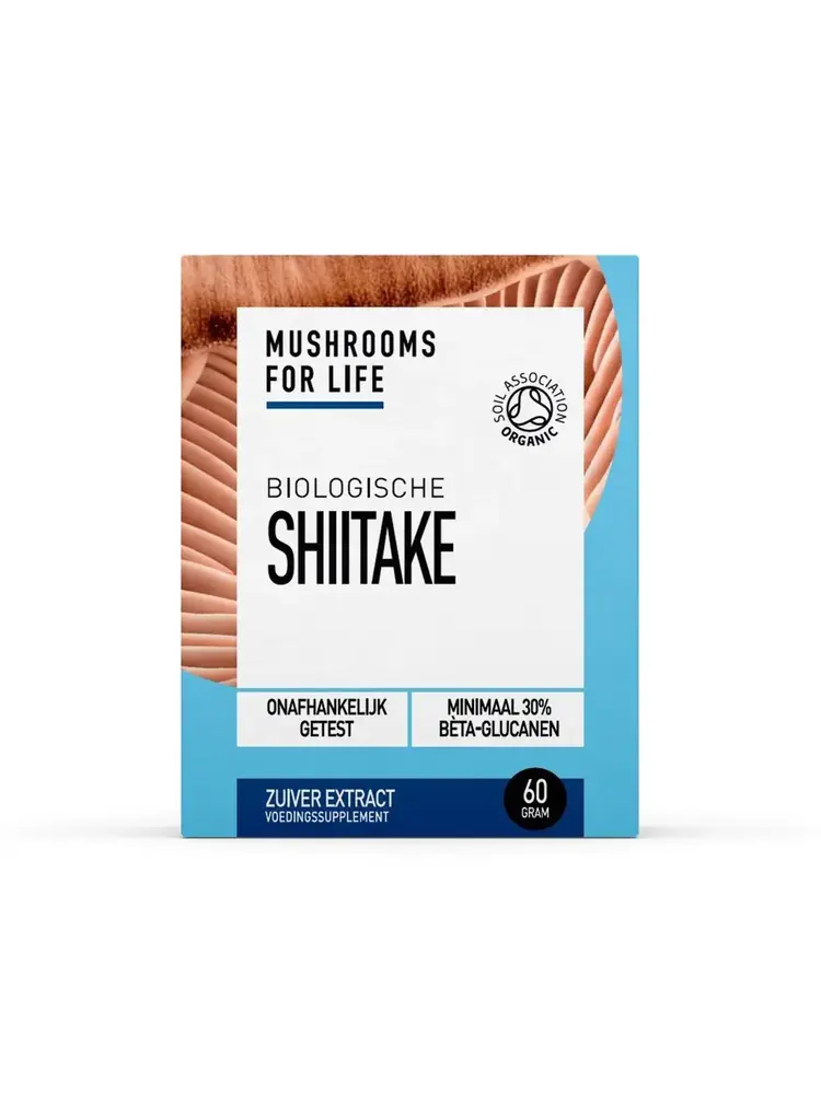 Mushrooms For Life Mushrooms For Life Shiitake Paddenstoelen Poeder Bio