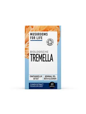 Mushrooms4Life Mushrooms4Life Tremella Paddenstoelen Capsules Bio
