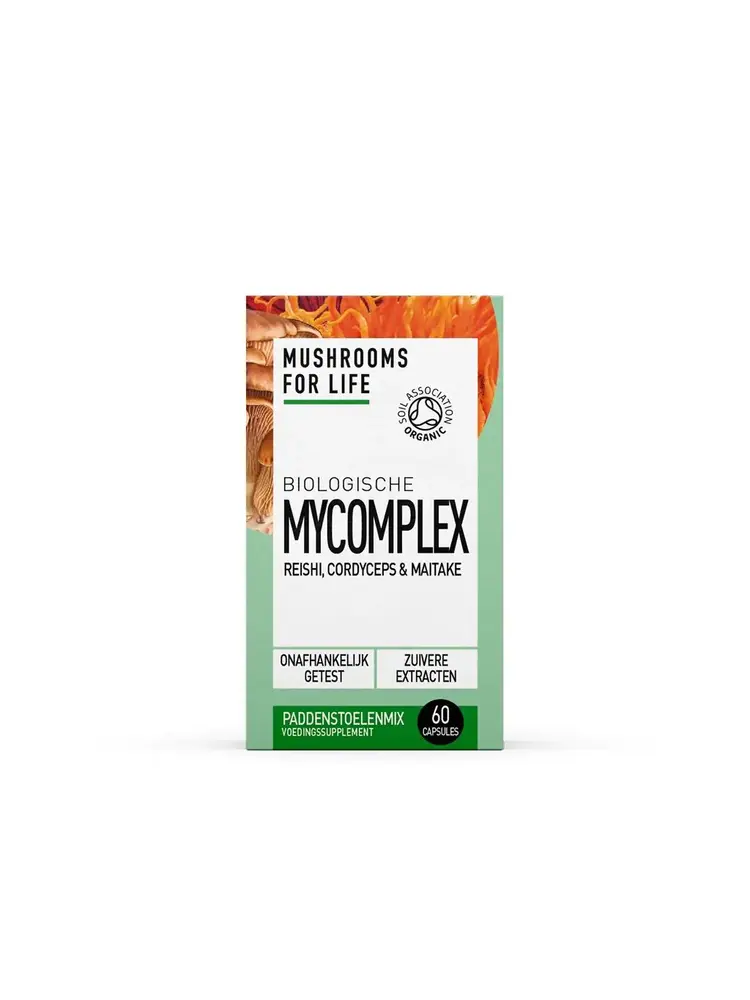 Mushrooms4Life Mushrooms4Life MyComplex Paddenstoelen Capsules Bio