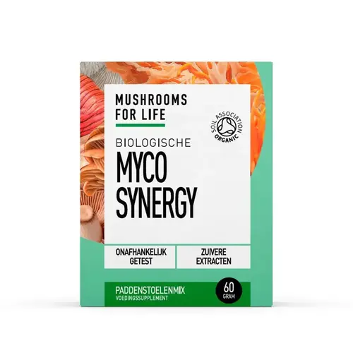 Mushrooms4Life Myco Synergy Paddenstoelen Poeder Bio