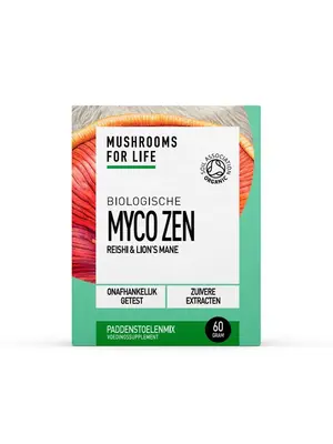 Mushrooms For Life Mushrooms For Life Myco Zen Paddenstoelen Poeder Bio