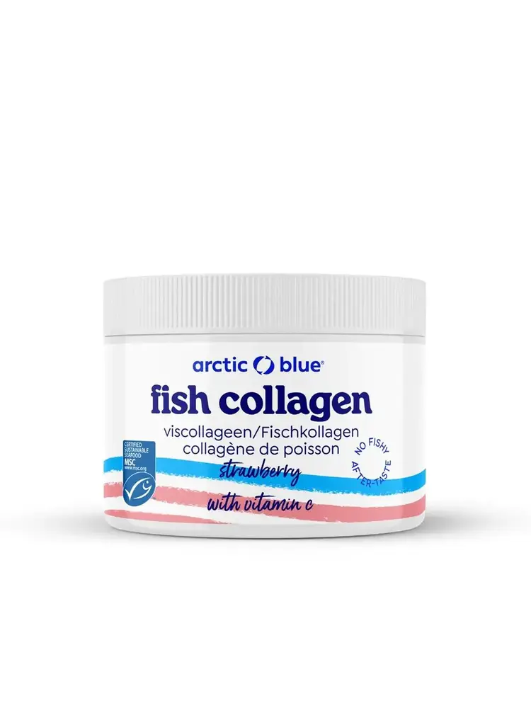 Arctic Blue Arctic Blue Noors Viscollageen Poeder met Vitamine C en aardbeismaak