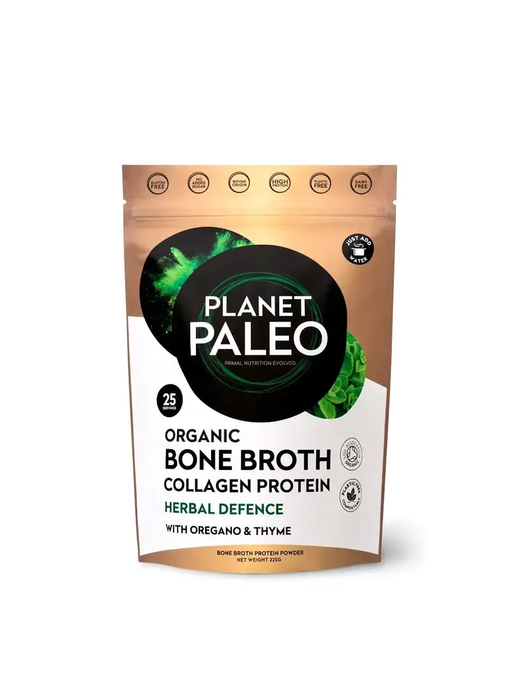 Planet Paleo Planet Paleo Organic Bone Broth Collagen Protein Herbal Defence