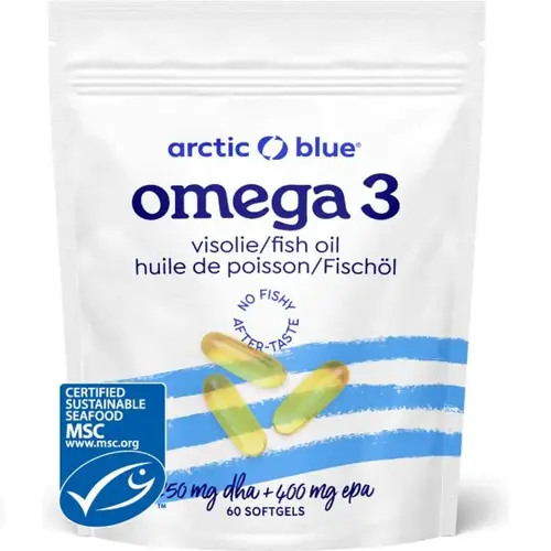 Arctic Blue Omega-3 visolie DHA & EPA met vitamine D3 Capsules