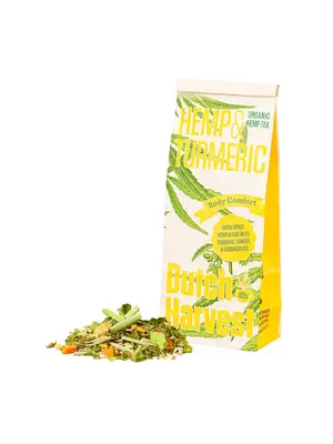 Dutch Harvest Dutch Harvest Hennep thee Hemp & Turmeric (Kurkuma) Bio