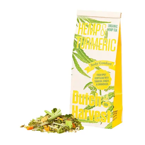 Dutch Harvest Hennep thee Hemp & Turmeric (Kurkuma) Bio