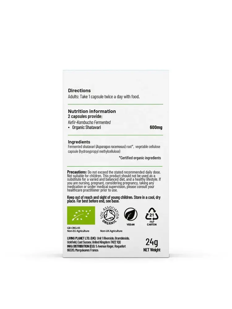 Living Nutrition Living Nutrition Fermented Shatavari Bio