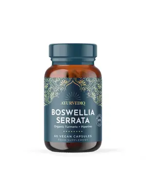 Ayurvediq Wellness Boswellia Serrata, Turmeric & Black Pepper Extract Capsules