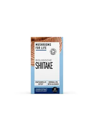 Mushrooms For Life Shiitake Paddenstoelen Capsules Bio