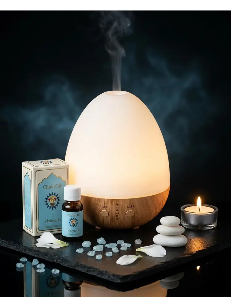 Aroma diffuser Oval white naturel USB 200 ml