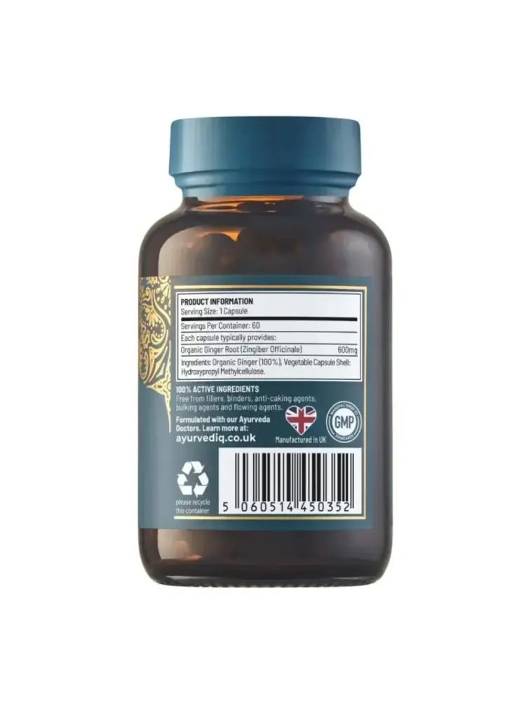 Ayurvediq Wellness Ayurvediq Organic Ginger Capsules