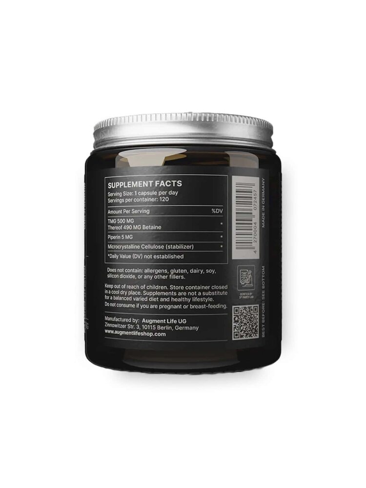 Augment Life Augment Life TMG (Betaïne) Capsules