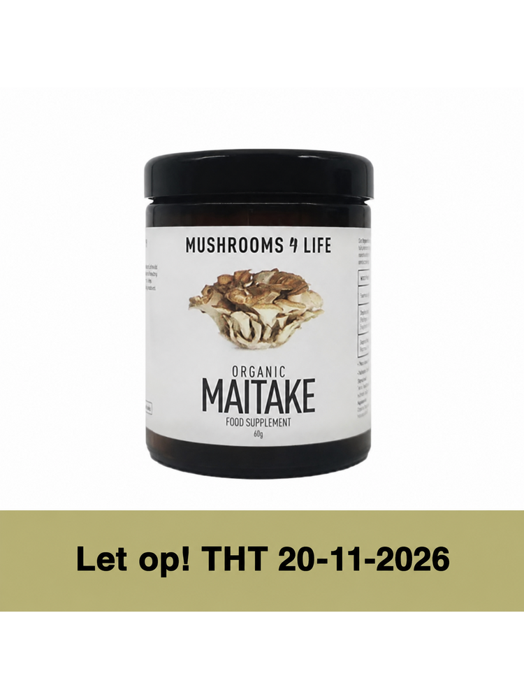 Mushrooms For Life Mushrooms For Life Maitake Paddenstoelen Poeder Bio