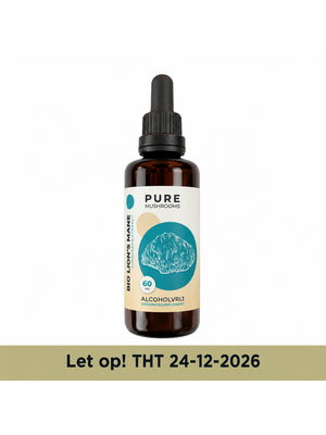 Pure Mushrooms Lion's Mane Paddenstoelen Extract Alcoholvrij Bio