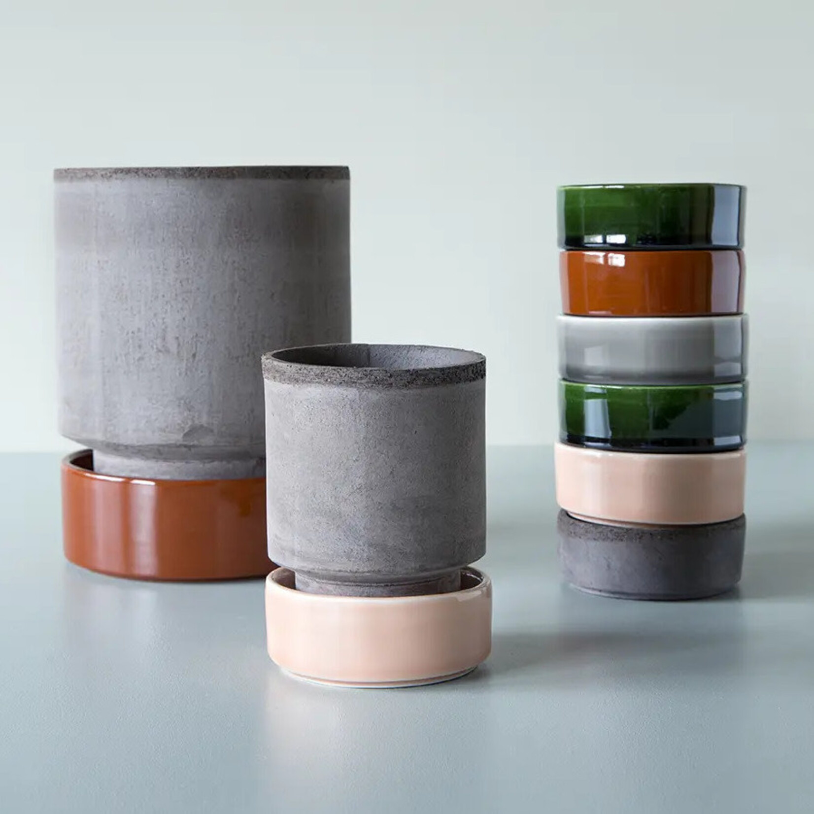 Bergs Potter Hoff Schotel Pearl grey - Ø14