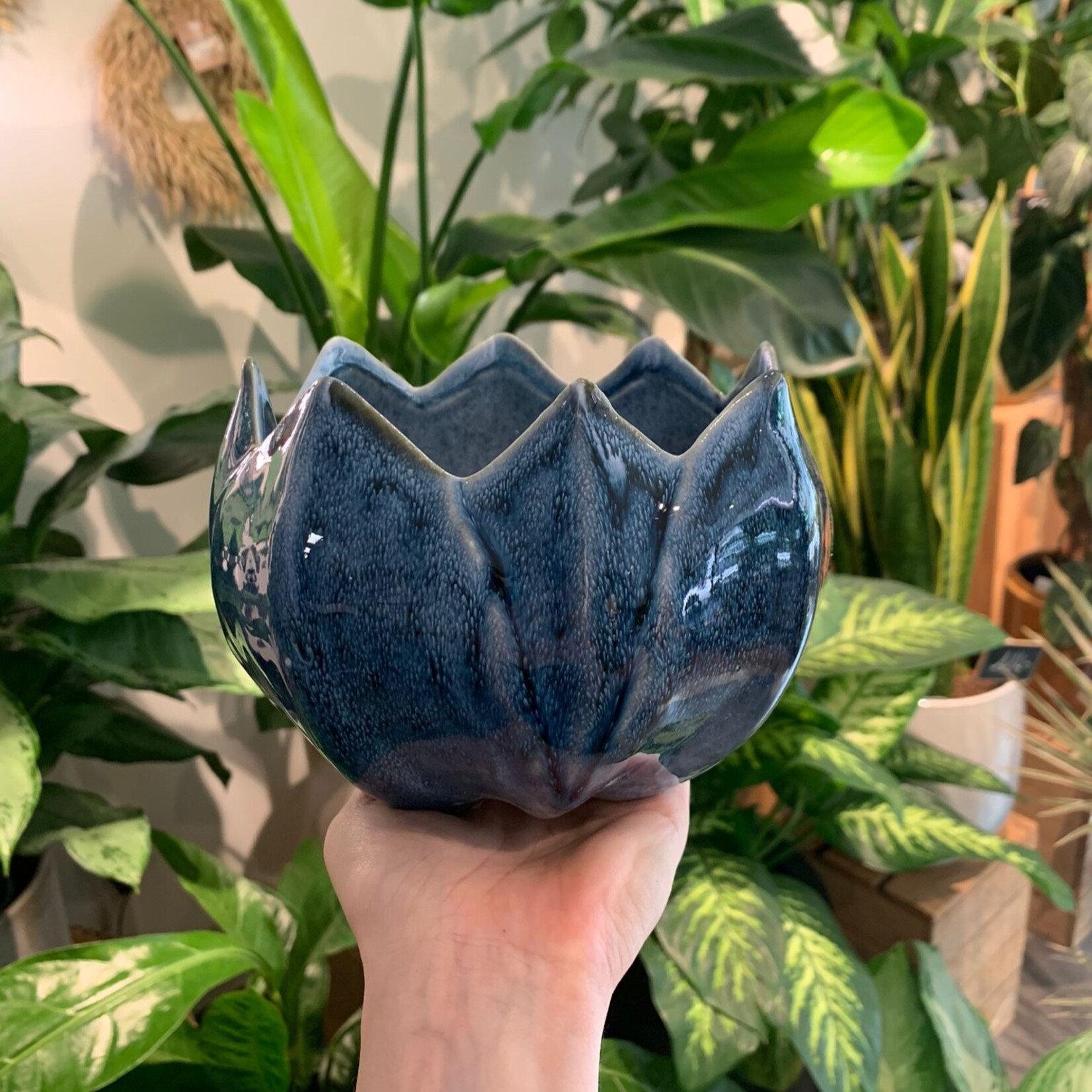 Bloomingville Bedour blauw  - Ø14