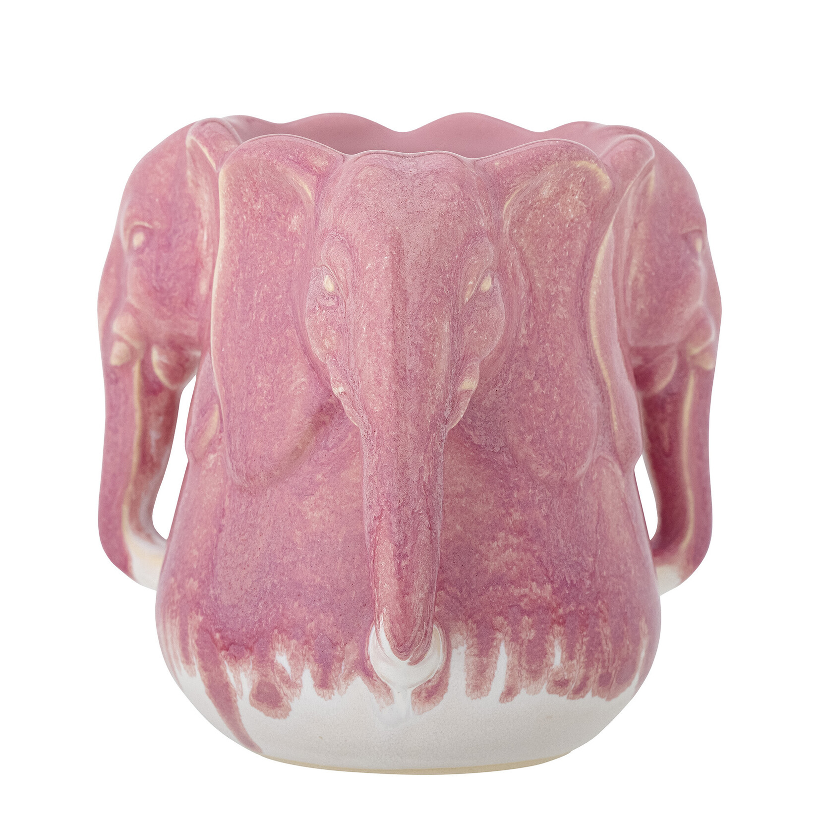Bloomingville Pontus vaas roze olifant - Ø09