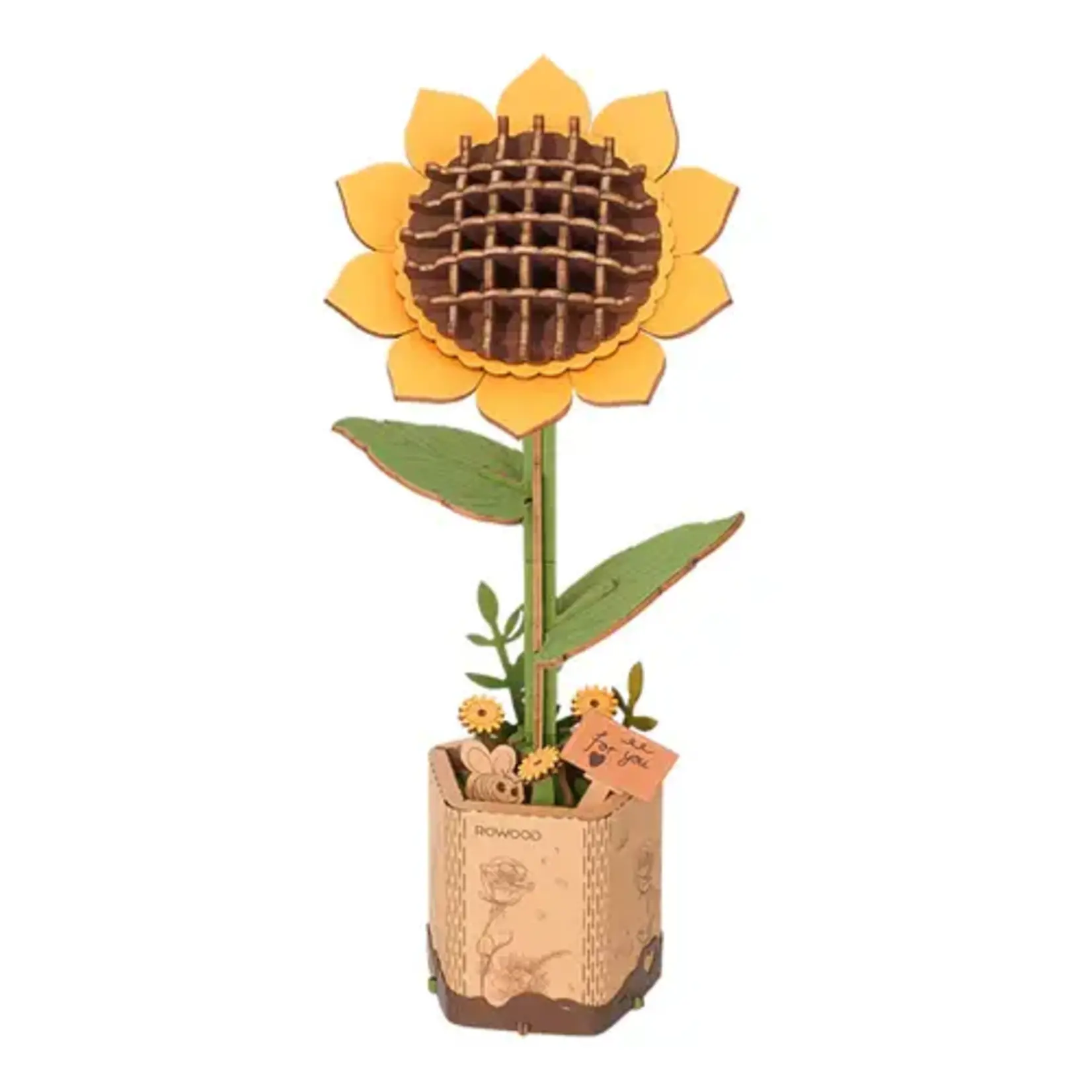 Robotime DIY - Houten bloem Sunflower
