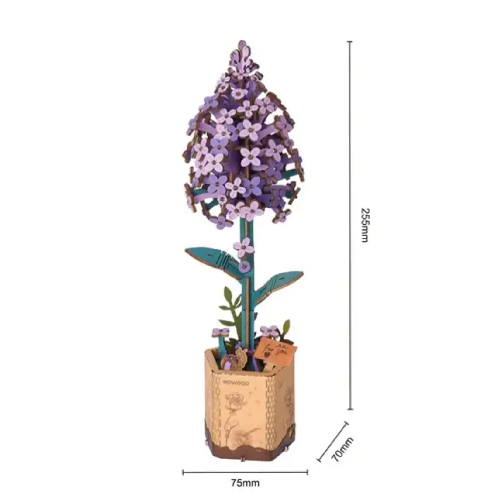 Robotime DIY - Houten bloem Lilac